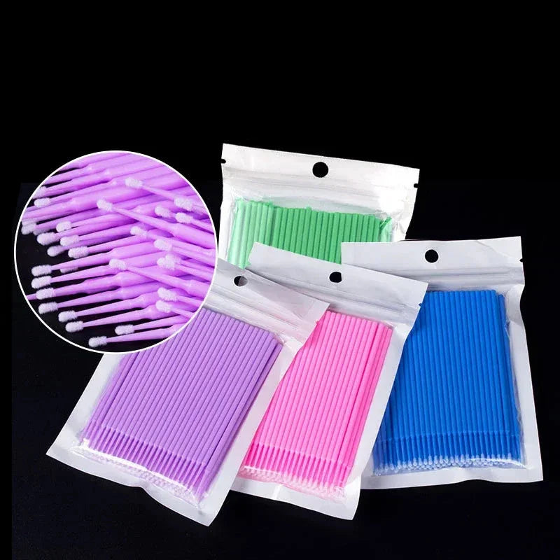 Escova de Limpeza para Cílios – Kit 100 Peças