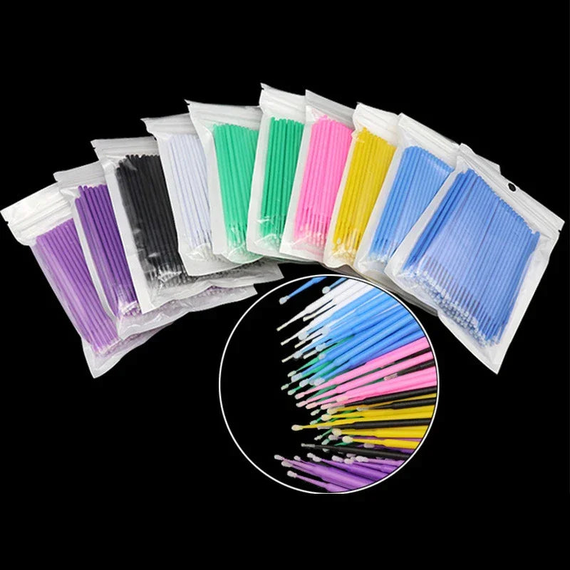 Escova de Limpeza para Cílios – Kit 100 Peças