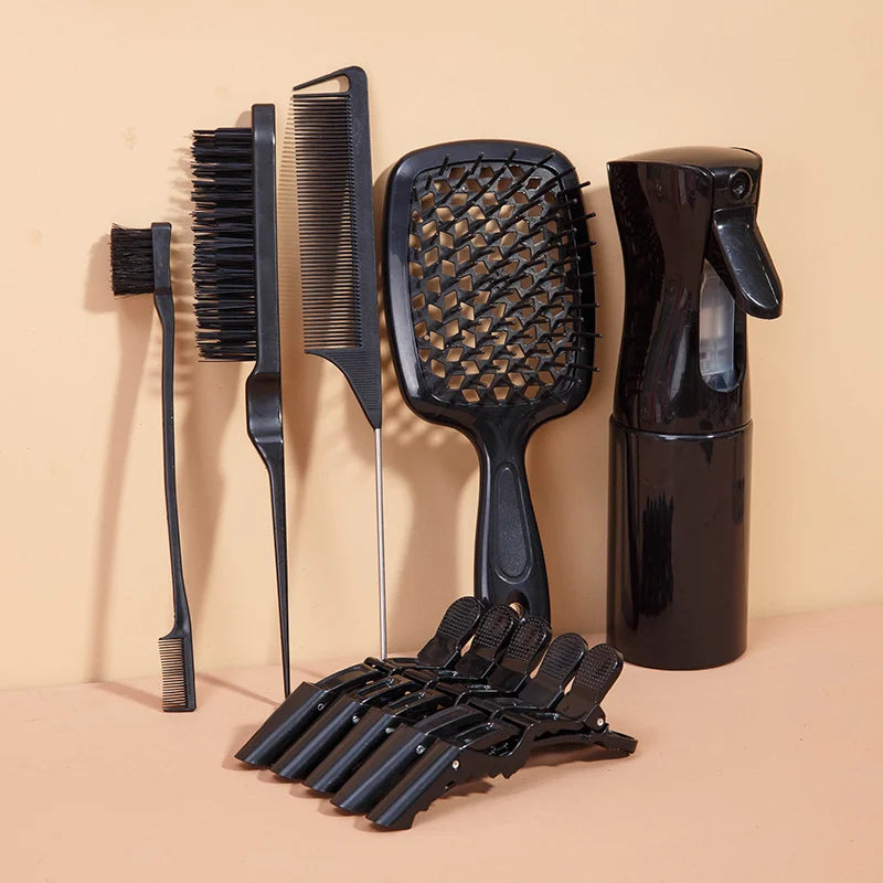 Kit Profissional de 11 Peças para Modelagem e Cuidados do Cabelo