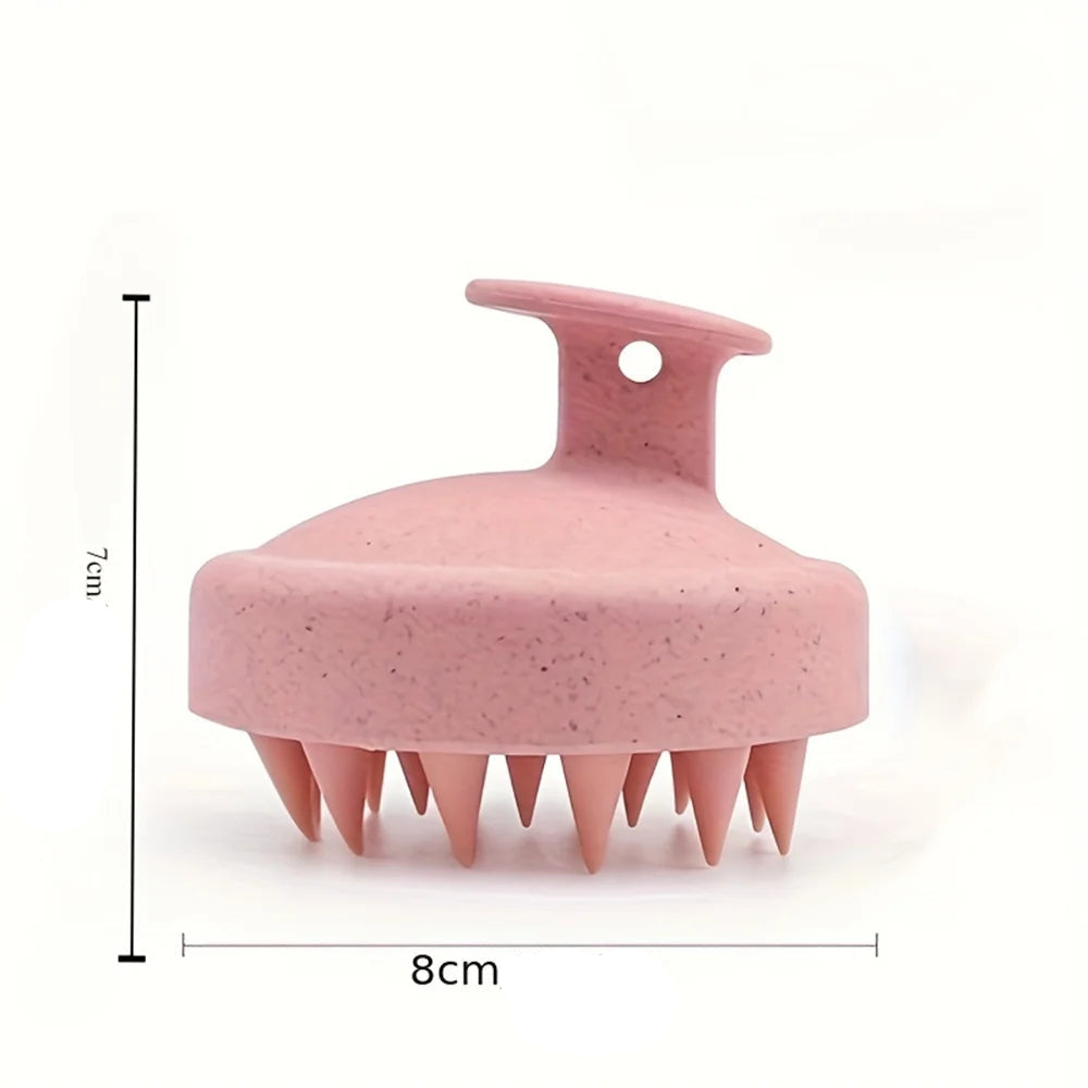 Escova de Silicone para Massagem e Lavagem de Cabelo