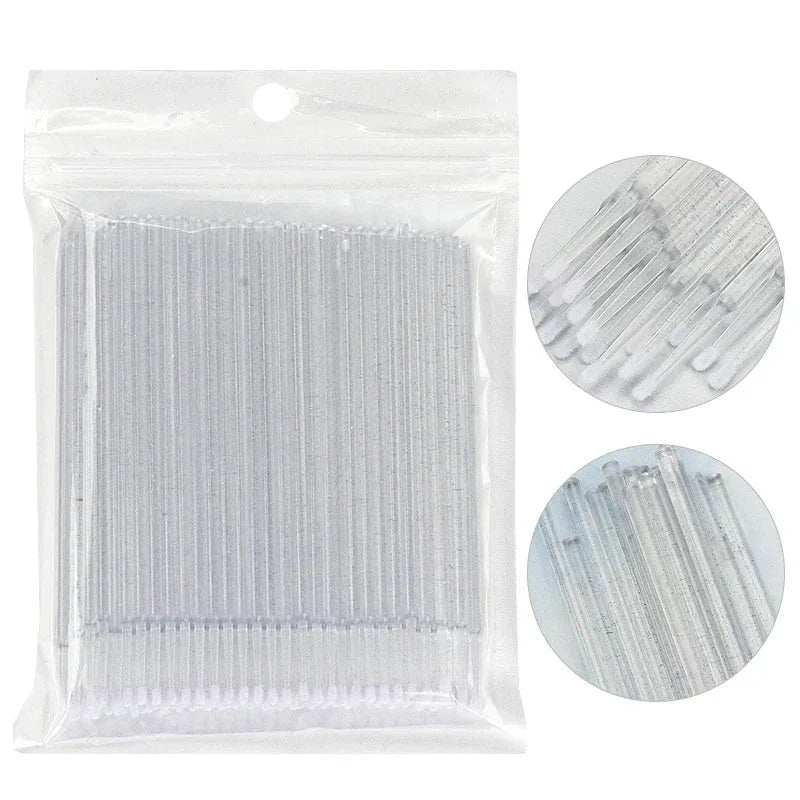 Escova de Limpeza para Cílios – Kit 100 Peças